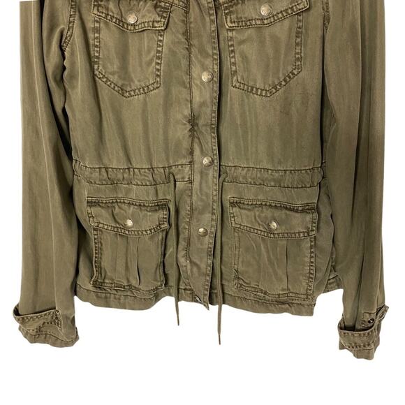 Max Jeans Olive Green Utility Jacket - Picture 3 of 5